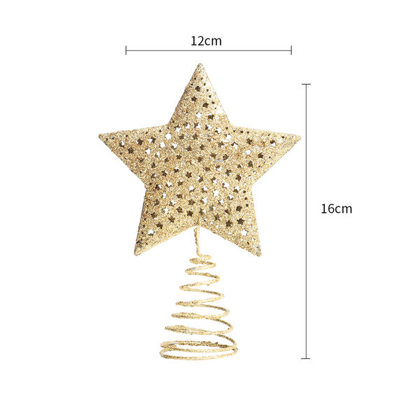 The Seasonal Aisle Gold Heart Christmas Tree Topper Wayfair.ie